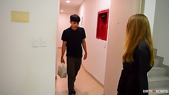 Latina Teen Receives Anal Surprise After Massage In Dorm