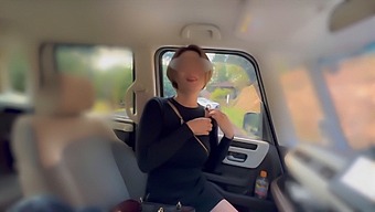 Big-Titted Woman Interrupts Outdoor Masturbation, Leads To Facial