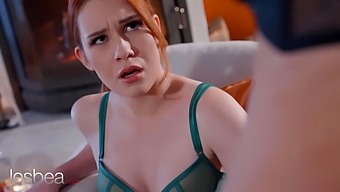 Arian Joy And A Redhead Engage In Strapon Play Leading To An Intense Scissoring Orgasm