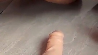 Intense Penetration With A Large Sex Toy