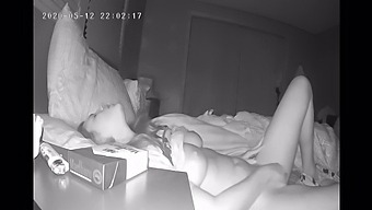 Teen Girl Masturbates Before Bed, Caught On Hidden Camera