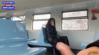 Public Train Adventure With A Kinky Stranger And A Surprising Cumwalk.