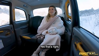 Lingerie Clad Beauty Gets A Fast And Hard Ride From The Taxi Driver